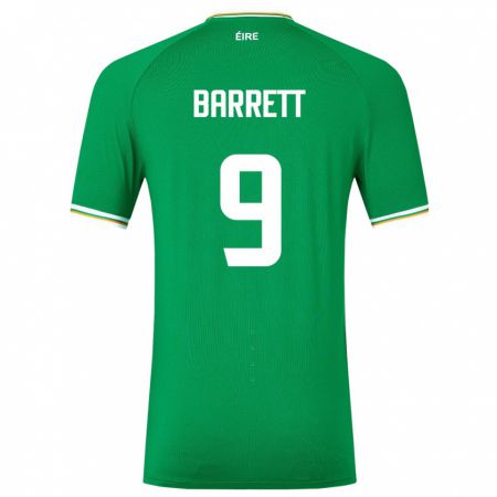 Kandiny Herren Irische Amber Barrett #9 Grün Heimtrikot Trikot 24-26 T-Shirt