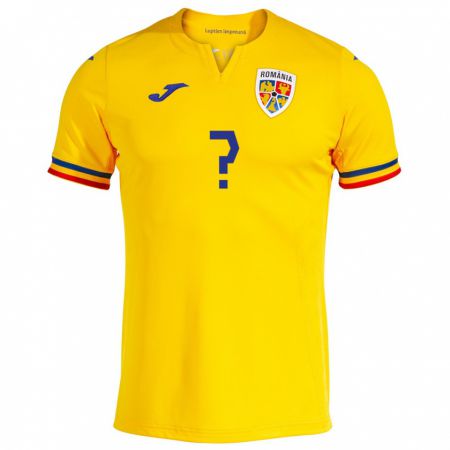 Kandiny Herren Rumänische Ioan Vermeșan #0 Gelb Heimtrikot Trikot 24-26 T-Shirt
