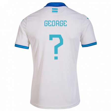Kandiny Herren Honduras George Rodríguez #0 Weiß Heimtrikot Trikot 24-26 T-Shirt