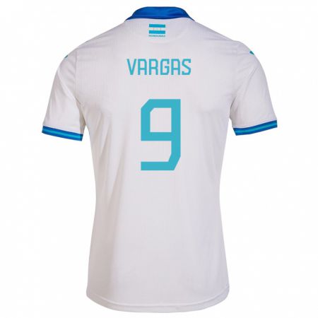 Kandiny Herren Honduras Nayrobi Vargas #9 Weiß Heimtrikot Trikot 24-26 T-Shirt