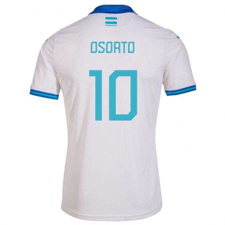 Kandiny Herren Honduras Roberto Osorto #10 Weiß Heimtrikot Trikot 24-26 T-Shirt
