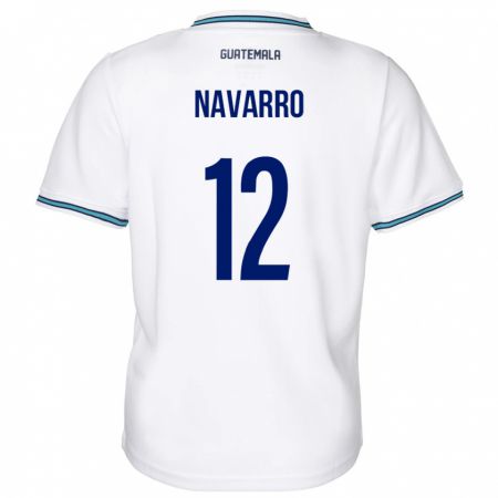 Kandiny Herren Guatemala Kenderson Navarro #12 Weiß Heimtrikot Trikot 24-26 T-Shirt