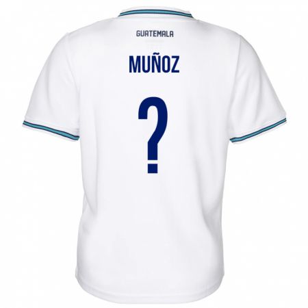 Kandiny Herren Guatemala Rudy Muñoz #0 Weiß Heimtrikot Trikot 24-26 T-Shirt