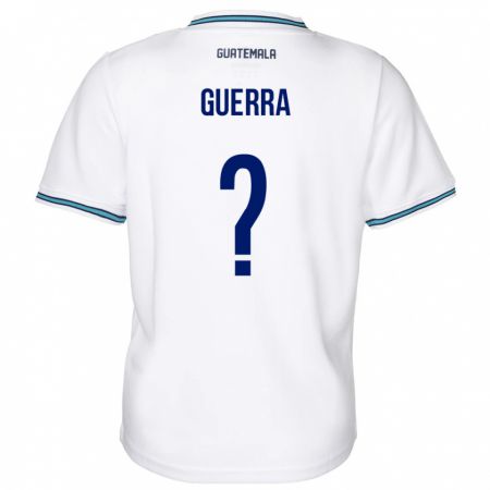 Kandiny Herren Guatemala Decarlo Guerra #0 Weiß Heimtrikot Trikot 24-26 T-Shirt