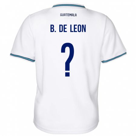Kandiny Herren Guatemala Brandon De Leon #0 Weiß Heimtrikot Trikot 24-26 T-Shirt