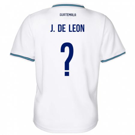 Kandiny Herren Guatemala Jose De Leon #0 Weiß Heimtrikot Trikot 24-26 T-Shirt