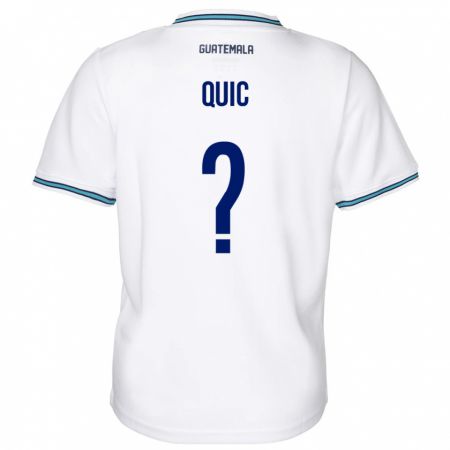 Kandiny Herren Guatemala Matthew Quic #0 Weiß Heimtrikot Trikot 24-26 T-Shirt