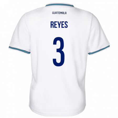 Kandiny Herren Guatemala Martha Reyes #3 Weiß Heimtrikot Trikot 24-26 T-Shirt