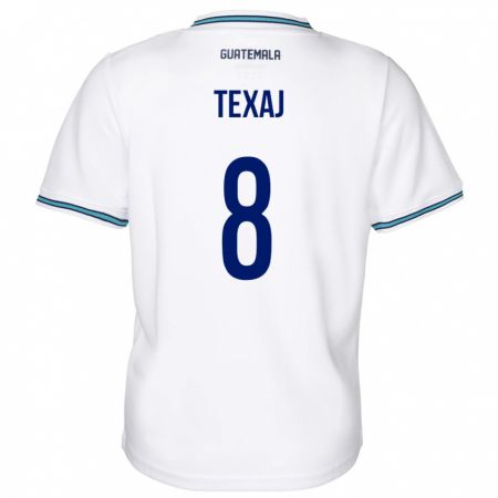 Kandiny Herren Guatemala Elisa Texaj #8 Weiß Heimtrikot Trikot 24-26 T-Shirt