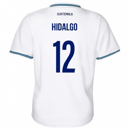Kandiny Herren Guatemala Angie Hidalgo #12 Weiß Heimtrikot Trikot 24-26 T-Shirt