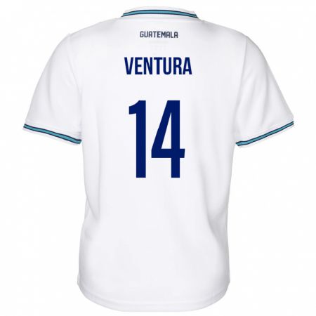 Kandiny Herren Guatemala Madelyn Ventura #14 Weiß Heimtrikot Trikot 24-26 T-Shirt