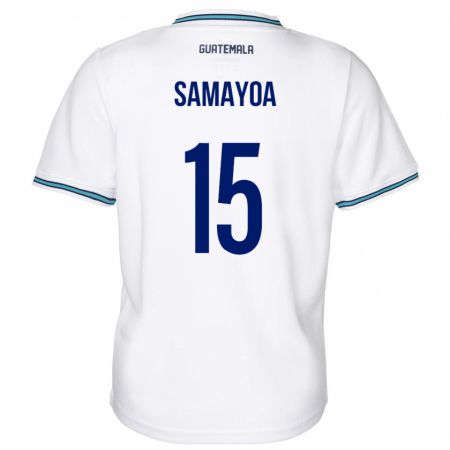 Kandiny Herren Guatemala Giselle Samayoa #15 Weiß Heimtrikot Trikot 24-26 T-Shirt