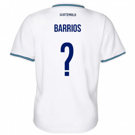 Kandiny Herren Guatemala Jeniffer Barrios #0 Weiß Heimtrikot Trikot 24-26 T-Shirt