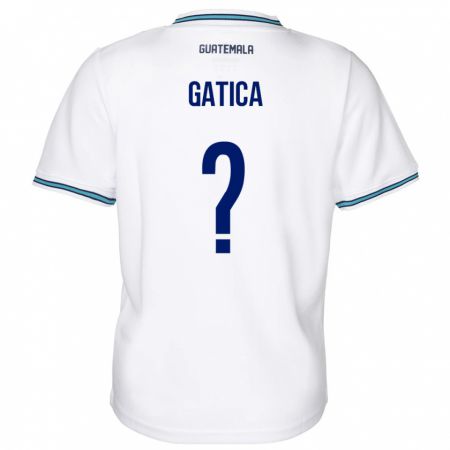 Kandiny Herren Guatemala Celeste Gatica #0 Weiß Heimtrikot Trikot 24-26 T-Shirt
