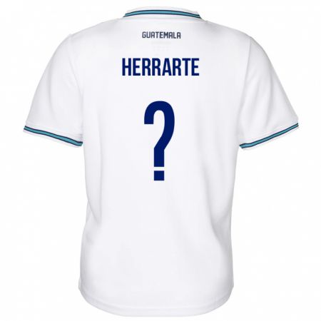 Kandiny Herren Guatemala María Herrarte #0 Weiß Heimtrikot Trikot 24-26 T-Shirt