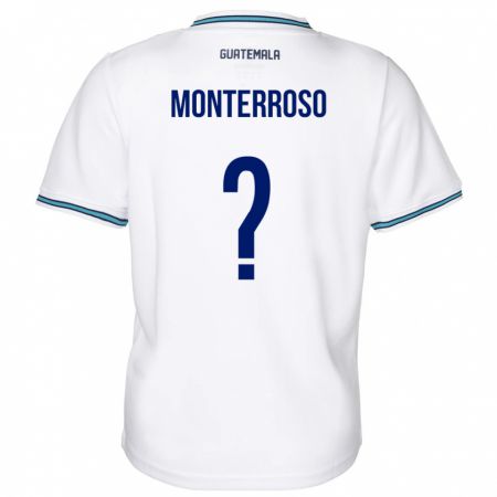 Kandiny Herren Guatemala María Monterroso #0 Weiß Heimtrikot Trikot 24-26 T-Shirt