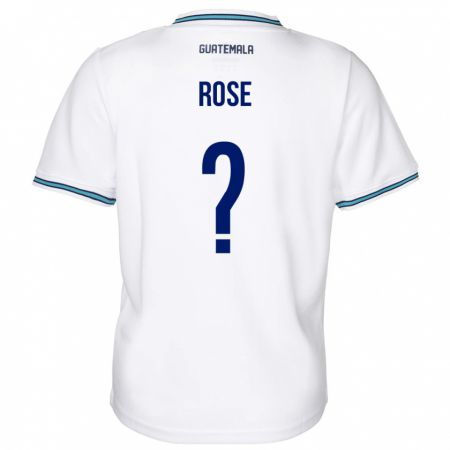 Kandiny Herren Guatemala Michelle Rose #0 Weiß Heimtrikot Trikot 24-26 T-Shirt