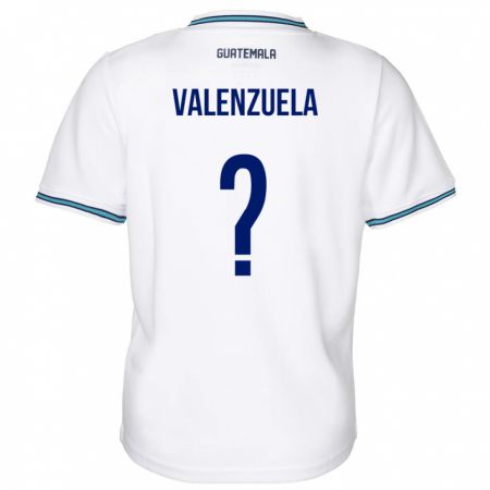 Kandiny Herren Guatemala Briana Valenzuela #0 Weiß Heimtrikot Trikot 24-26 T-Shirt