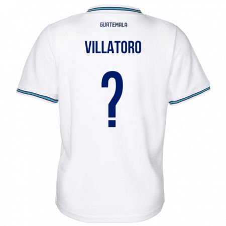 Kandiny Herren Guatemala Grace Villatoro #0 Weiß Heimtrikot Trikot 24-26 T-Shirt