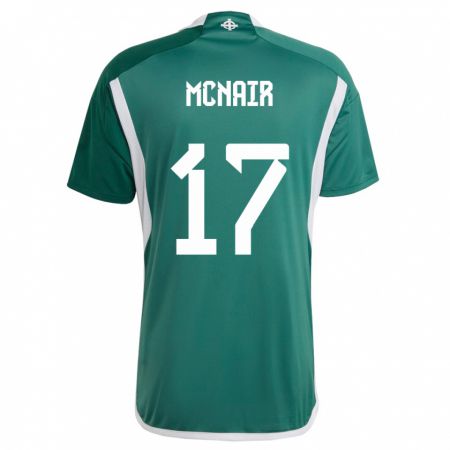 Kandiny Herren Nordirland Paddy Mcnair #17 Grün Heimtrikot Trikot 24-26 T-Shirt