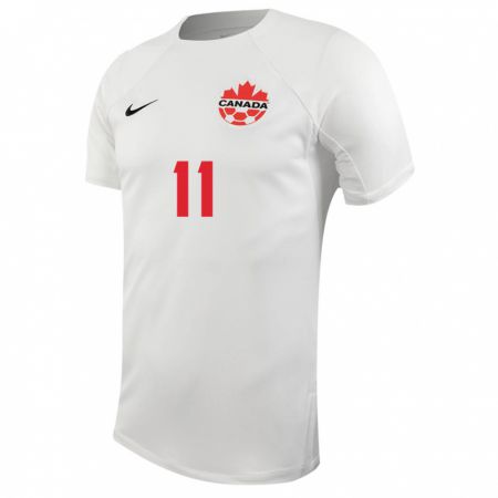 Kandiny Herren Kanadische Tajon Buchanan #11 Weiß Auswärtstrikot Trikot 24-26 T-Shirt