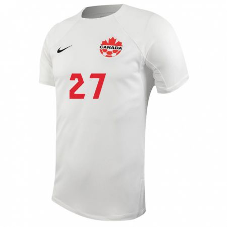 Kandiny Herren Kanadische Sura Yekka #27 Weiß Auswärtstrikot Trikot 24-26 T-Shirt