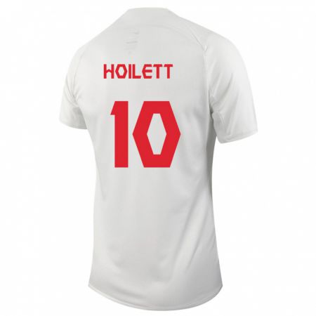 Kandiny Herren Kanadische David Junior Hoilett #10 Weiß Auswärtstrikot Trikot 24-26 T-Shirt