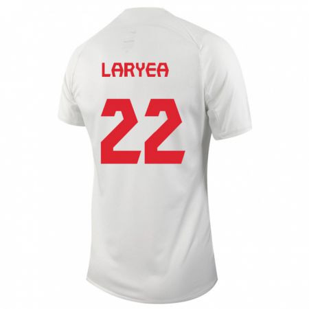 Kandiny Herren Kanadische Richie Laryea #22 Weiß Auswärtstrikot Trikot 24-26 T-Shirt