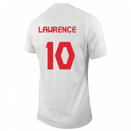 Kandiny Herren Kanadische Ashley Lawrence #10 Weiß Auswärtstrikot Trikot 24-26 T-Shirt