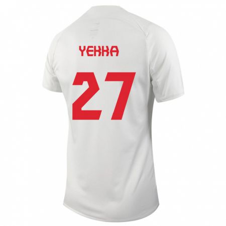 Kandiny Herren Kanadische Sura Yekka #27 Weiß Auswärtstrikot Trikot 24-26 T-Shirt