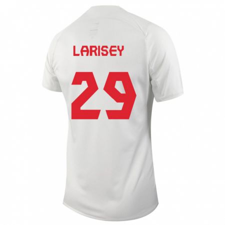 Kandiny Herren Kanadische Clarissa Larisey #29 Weiß Auswärtstrikot Trikot 24-26 T-Shirt