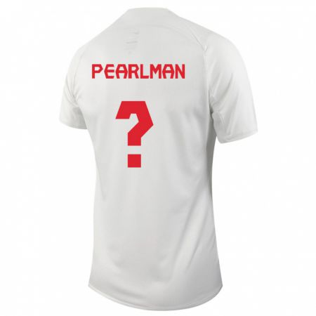 Kandiny Herren Kanadische Adam Pearlman #0 Weiß Auswärtstrikot Trikot 24-26 T-Shirt