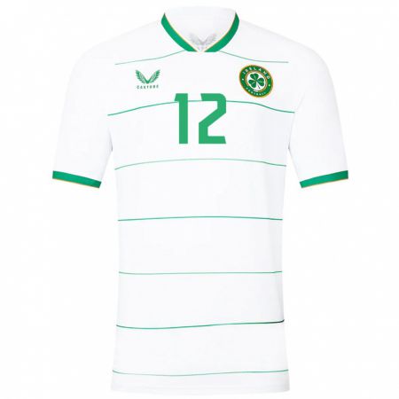 Kandiny Herren Irische Gavin Hodgins #12 Weiß Auswärtstrikot Trikot 24-26 T-Shirt