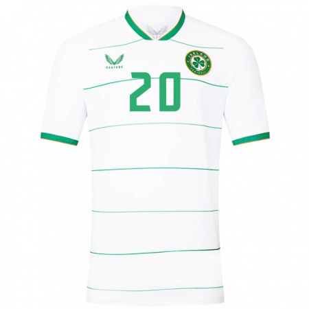Kandiny Herren Irische Ellen Dolan #20 Weiß Auswärtstrikot Trikot 24-26 T-Shirt
