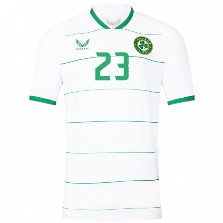 Kandiny Herren Irische Josh Keeley #23 Weiß Auswärtstrikot Trikot 24-26 T-Shirt