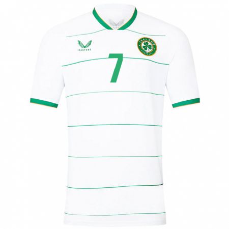 Kandiny Herren Irische Tom Bloxham #7 Weiß Auswärtstrikot Trikot 24-26 T-Shirt