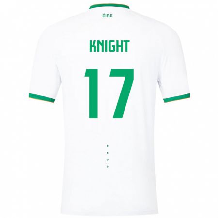 Kandiny Herren Irische Jason Knight #17 Weiß Auswärtstrikot Trikot 24-26 T-Shirt