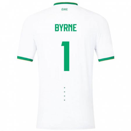 Kandiny Herren Irische Reece Byrne #1 Weiß Auswärtstrikot Trikot 24-26 T-Shirt