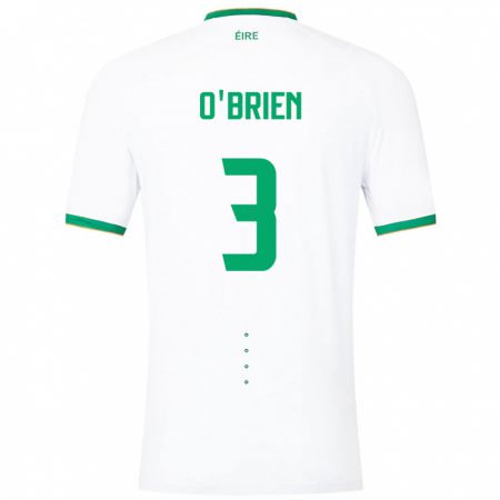 Kandiny Herren Irische Luke O'brien #3 Weiß Auswärtstrikot Trikot 24-26 T-Shirt