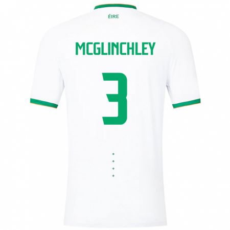 Kandiny Herren Irische Harry Mcglinchley #3 Weiß Auswärtstrikot Trikot 24-26 T-Shirt