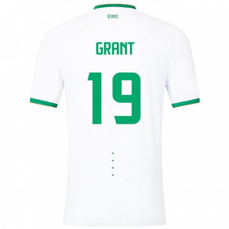 Kandiny Herren Irische Ciara Grant #19 Weiß Auswärtstrikot Trikot 24-26 T-Shirt