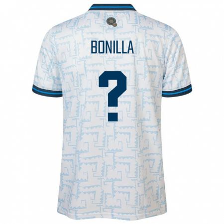 Kandiny Herren El Salvador Nelson Bonilla #0 Weiß Auswärtstrikot Trikot 24-26 T-Shirt