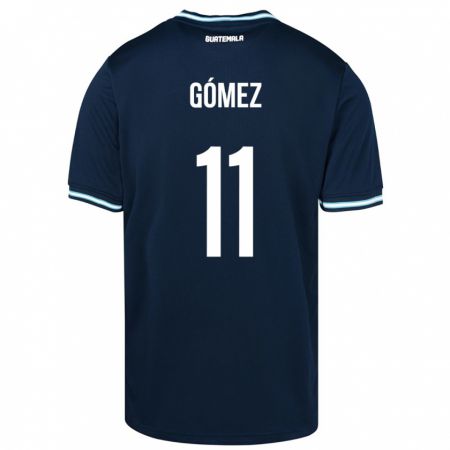 Kandiny Herren Guatemala Savianna Gómez #11 Blau Auswärtstrikot Trikot 24-26 T-Shirt