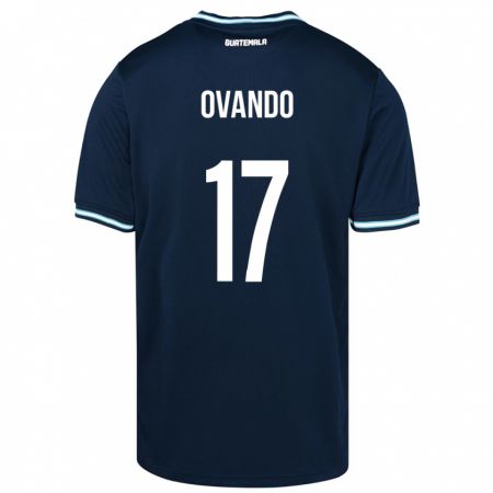 Kandiny Herren Guatemala Sandra Ovando #17 Blau Auswärtstrikot Trikot 24-26 T-Shirt