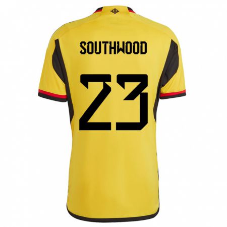Kandiny Herren Nordirland Luke Southwood #23 Weiß Auswärtstrikot Trikot 24-26 T-Shirt