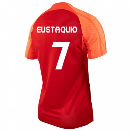 Kandiny Damen Kanadische Stephen Eustáquio #7 Orangefarben Heimtrikot Trikot 24-26 T-Shirt