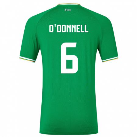 Kandiny Damen Irische Luke O'donnell #6 Grün Heimtrikot Trikot 24-26 T-Shirt