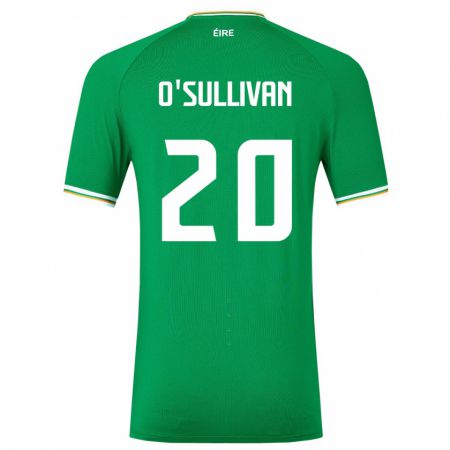 Kandiny Damen Irische Cathal O'sullivan #20 Grün Heimtrikot Trikot 24-26 T-Shirt