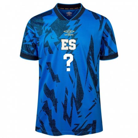 Kandiny Damen El Salvador Óscar Pleitez #0 Blau Heimtrikot Trikot 24-26 T-Shirt
