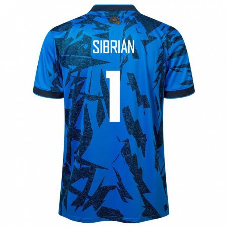 Kandiny Damen El Salvador Sergio Sibrián #1 Blau Heimtrikot Trikot 24-26 T-Shirt